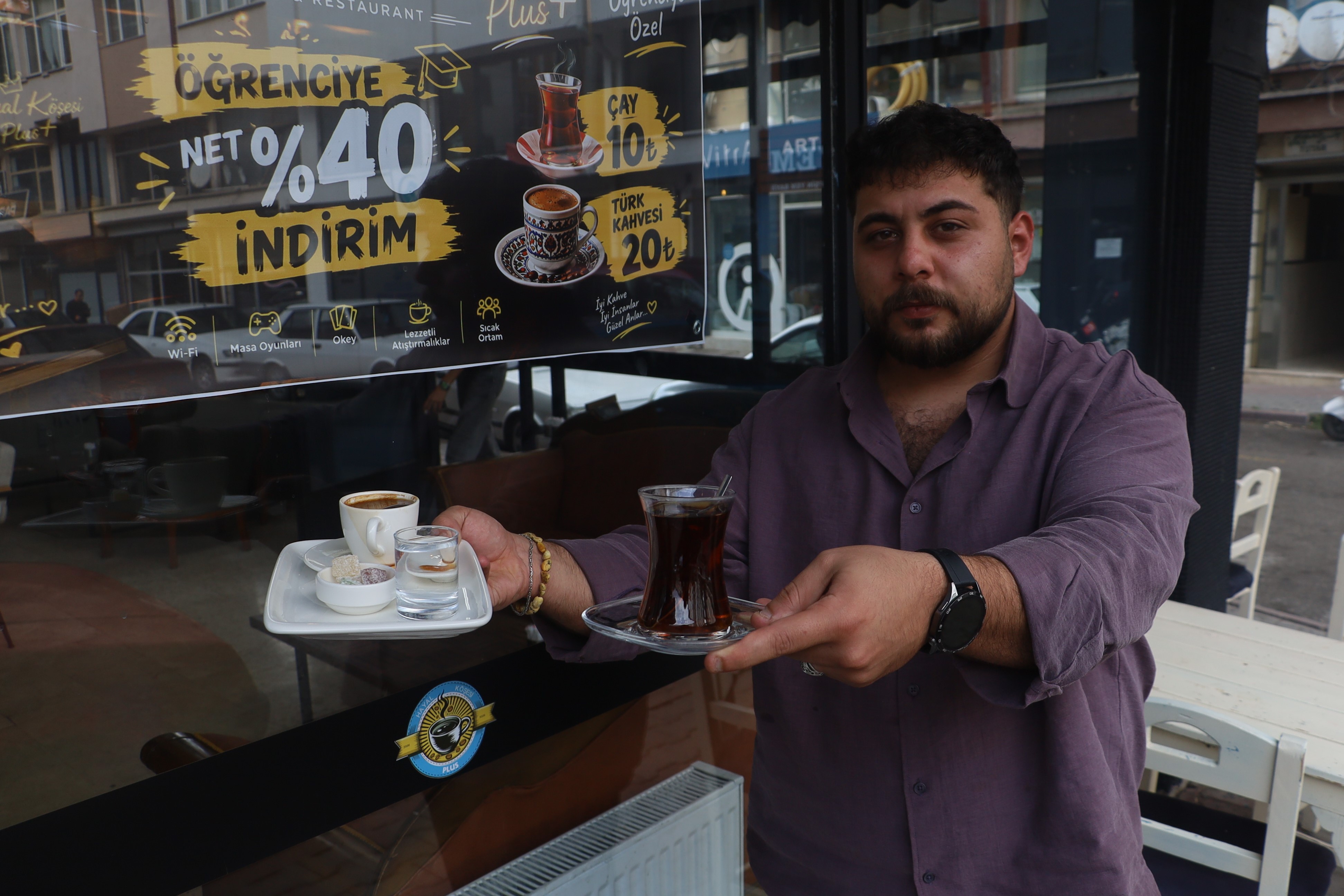Sivas’ta öğrenci dostu kafe! Çay 10, kahve 20 TL