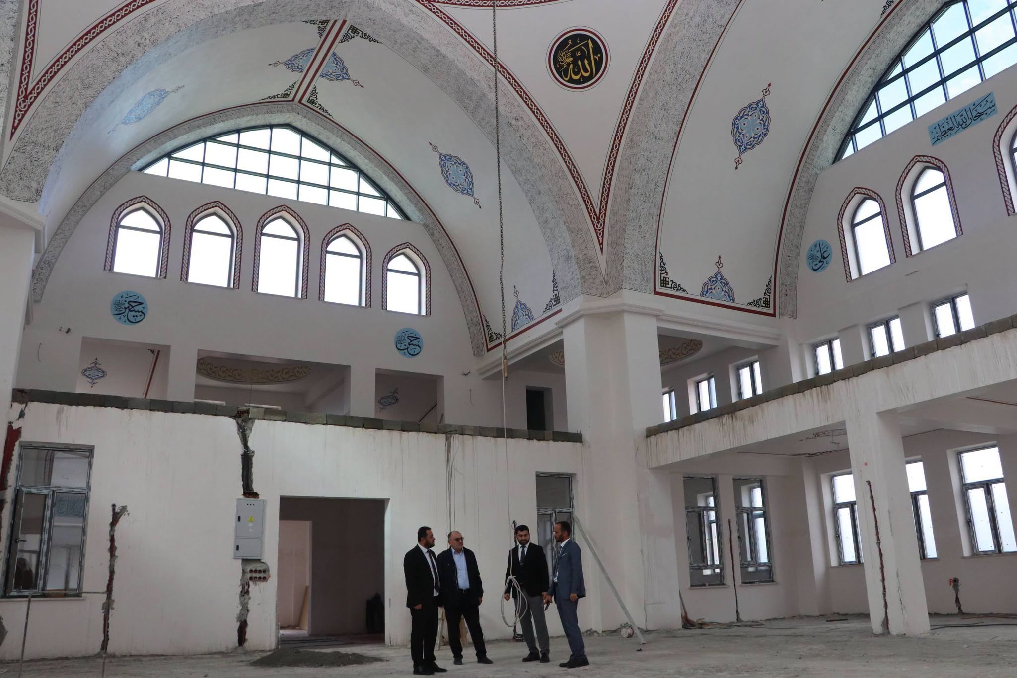Akıncılar'da  ibadethane müjdesi: Müftü Hasan Limon çalışmaları yerinde gördü
