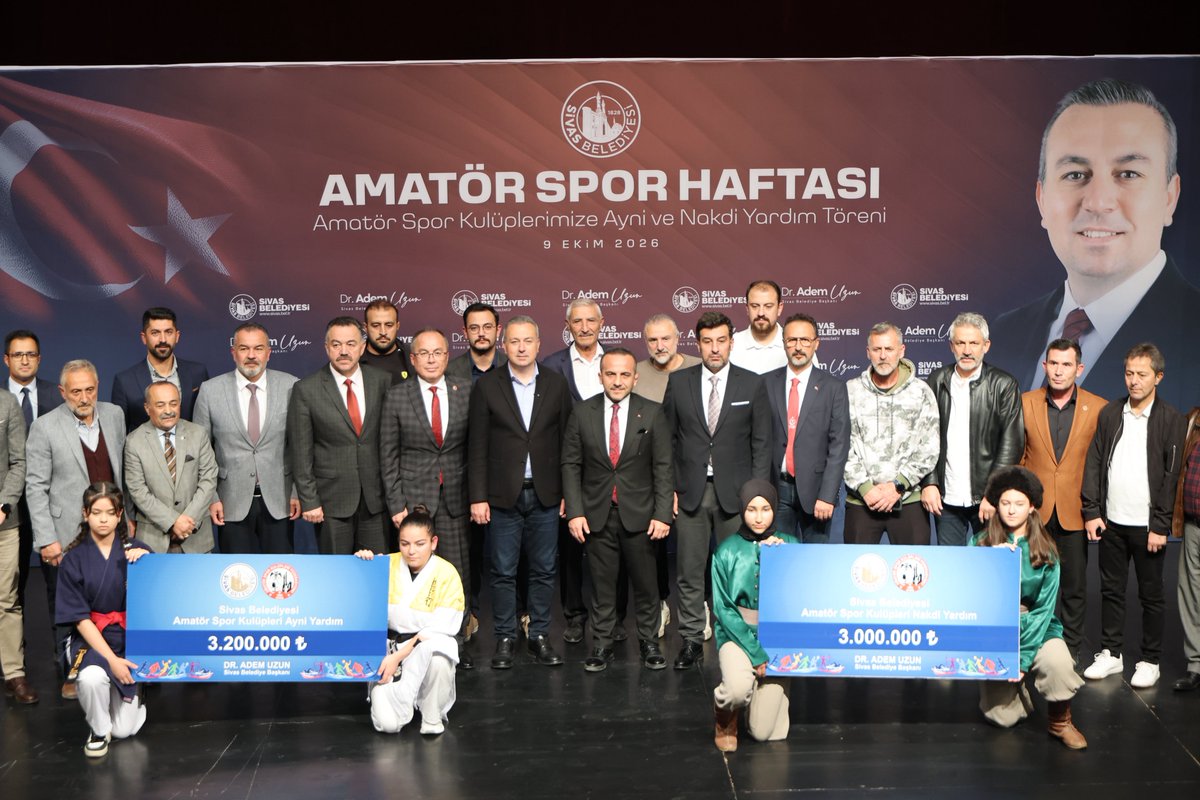 Sivas Belediyesinden Amatör Spora 6 Milyon 200 Bin TL'lik Dev Destek!