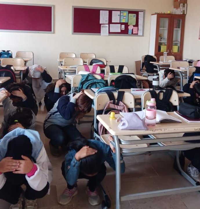 Ulaş'ta deprem tatbikatı yapıldı