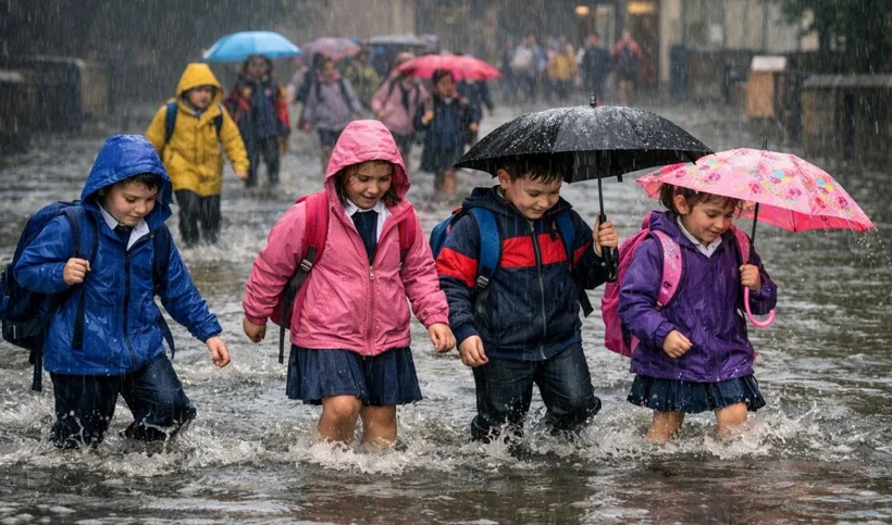 15 Ekim'de 6 İlde Okullar Tatil Edildi! Sağanak Yağış Kaç Gün Sürecek?