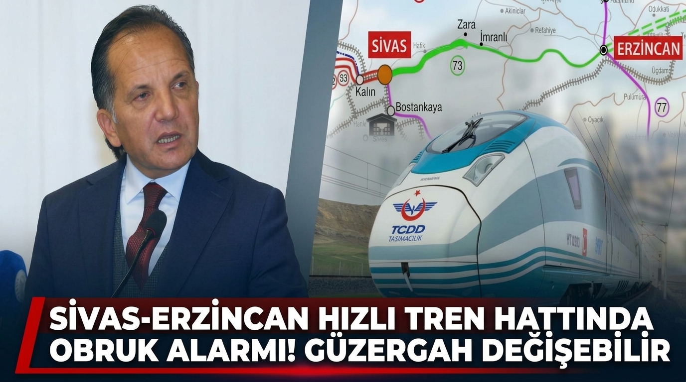 Sivas-Erzincan Hızlı Tren hattında obruk alarmı! Güzergah değişebilir