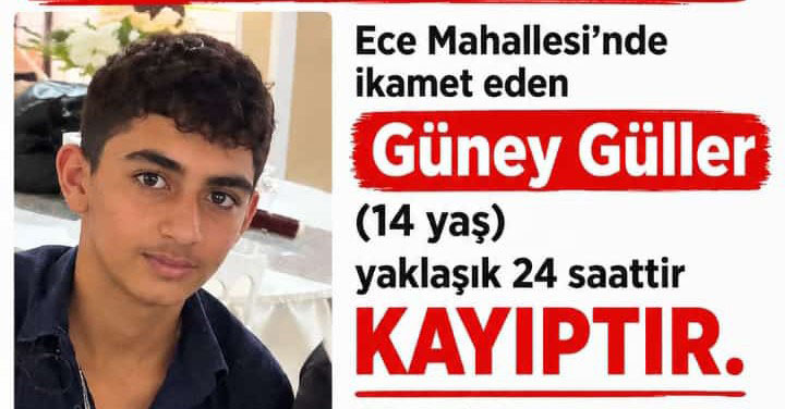 Ece Mahallesi'nde 14 Yaşındaki Güney Güller Kayboldu