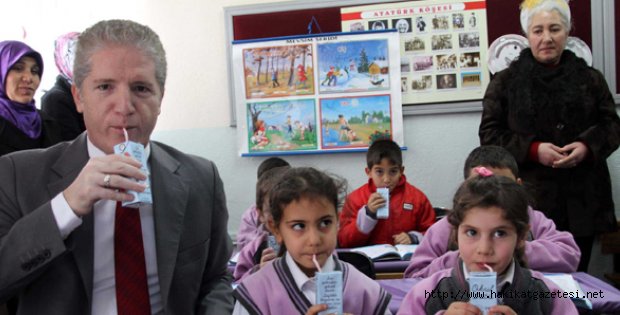Şarkışla´da Okul Sütü