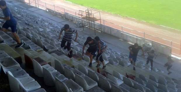 Güreşçiler Koşu ve Merdiven Çalışması Yaptı