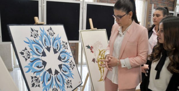 Kalem İşi Sanatı Eserleri Sergilendi