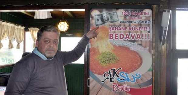 100 Dolar´ını Bozdurana Künefe Bedava!