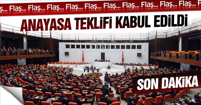 Anayasa değişikliği kabul edildi