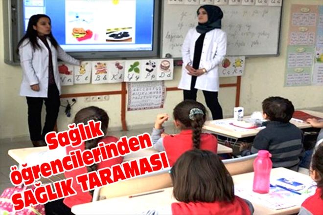 Sağlık öğrencilerinden SAĞLIK TARAMASI