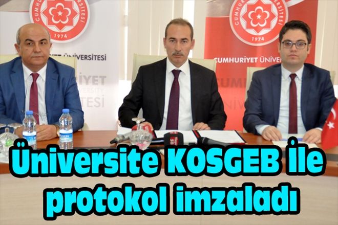 Üniversite KOSGEB İle protokol imzaladı