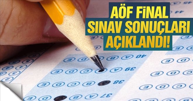 AÖF final sınav sonuçları açıklandı! AÖF sonuçları sorgulama ekranı!