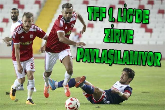 TFF 1. LİG´DE ZİRVE PAYLAŞILAMIYOR