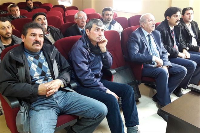Çiftçilere tarım sigortası anlatıldı
