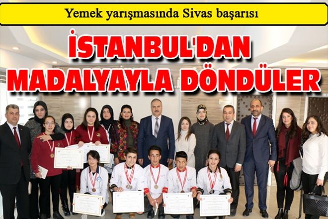 İSTANBUL´DAN  MADALYAYLA DÖNDÜLER