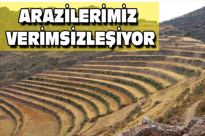 ARAZİLERİMİZ VERİMSİZLEŞİYOR