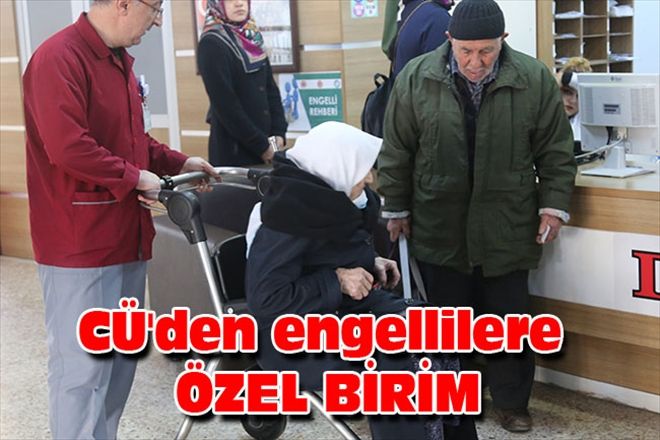 CÜ´den engellilere  ÖZEL BİRİM