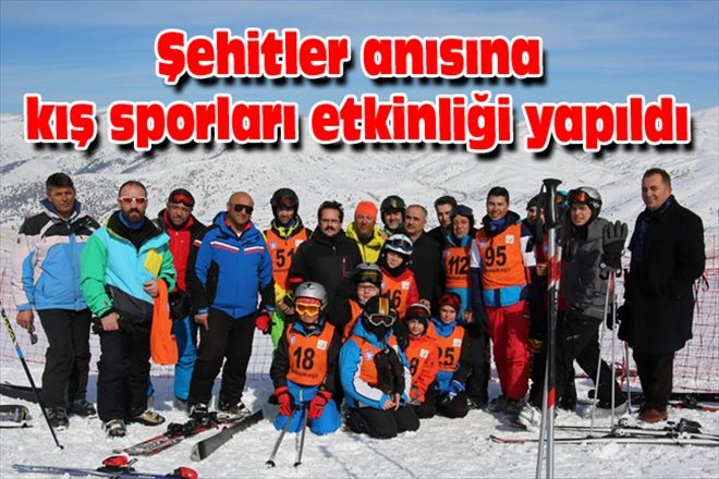 Şehitler anısına kış sporları etkinliği yapıldı