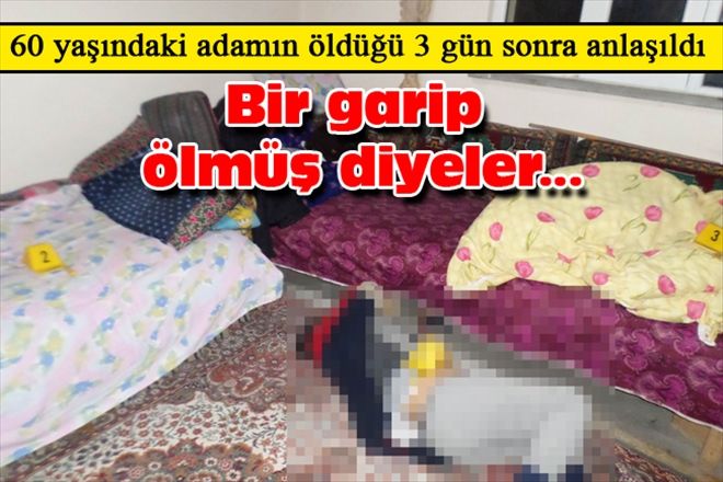 60 yaşındaki adamın öldüğü 3 gün sonra anlaşıldı Bir garip ölmüş diyeler...