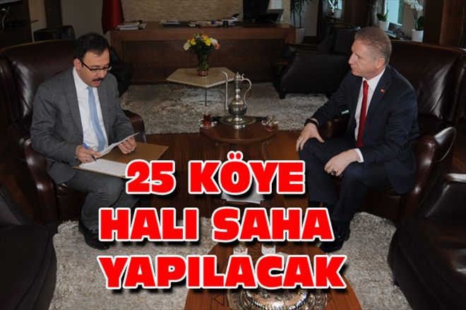 25 KÖYE HALI SAHA YAPILACAK