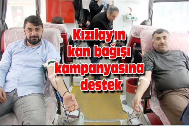 Kızılay´ın kan bağışı kampanyasına destek