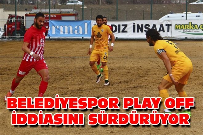 BELEDİYESPOR PLAY OFF İDDİASINI SÜRDÜRÜYOR