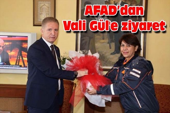 AFAD´dan Vali Gül´e ziyaret