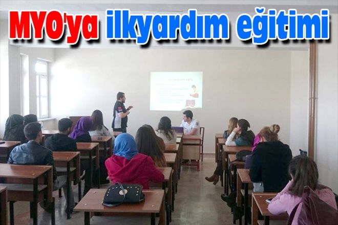 MYO´ya ilkyardım eğitimi