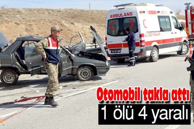 Otomobil takla attı