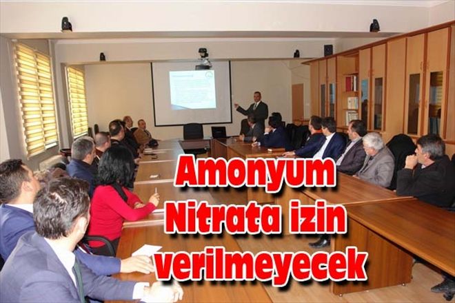 Amonyum Nitrata izin verilmeyecek