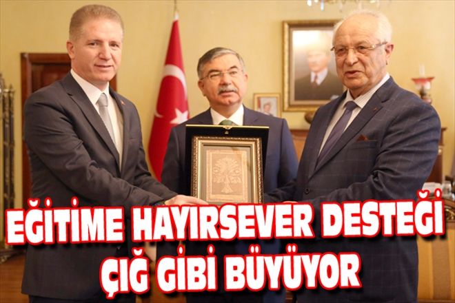 EĞİTİME HAYIRSEVER DESTEĞİ ÇIĞ GİBİ BÜYÜYOR