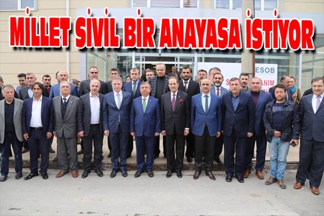 MİLLET SİVİL BİR ANAYASA İSTİYOR
