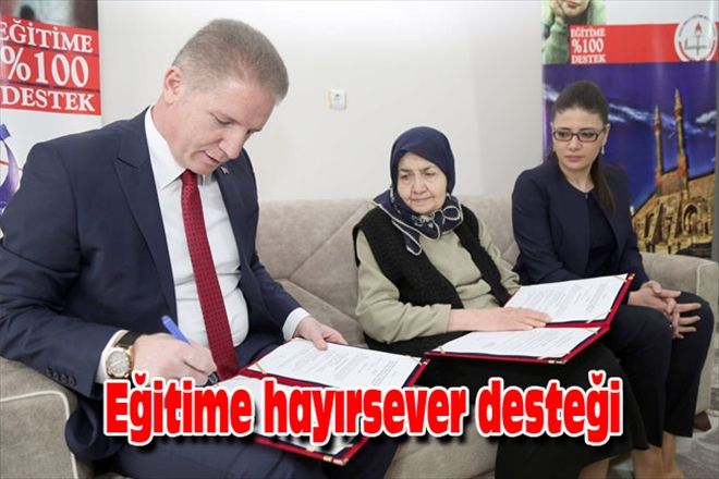 Eğitime hayırsever desteği
