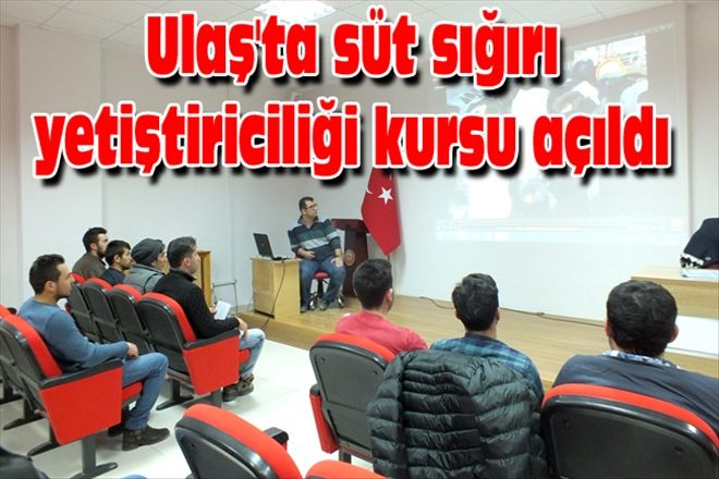 Ulaş´ta süt sığırı yetiştiriciliği kursu açıldı