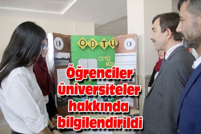 Öğrenciler üniversiteler hakkında bilgilendirildi