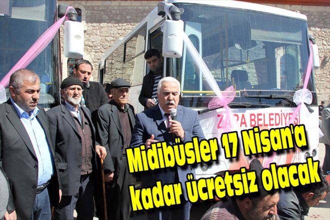 Midibüsler 17 Nisan´a kadar ücretsiz olacak