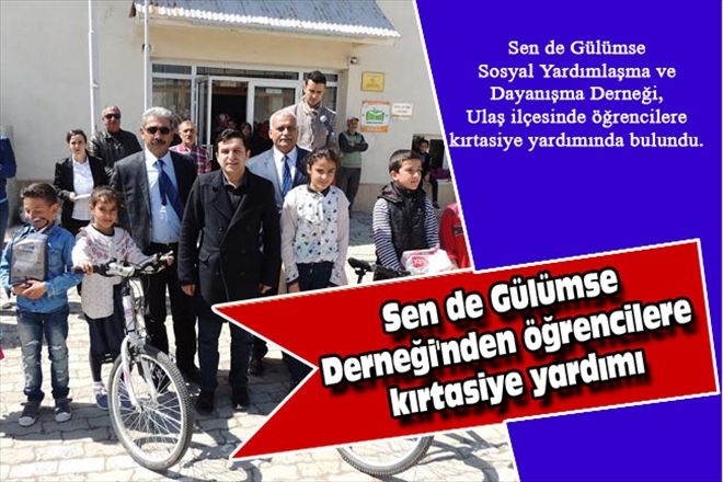 Sen de Gülümse Derneği´nden öğrencilere kırtasiye yardımı