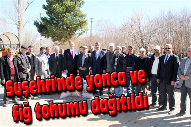Suşehri´nde yonca ve fiğ tohumu dağıtıldı