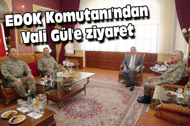 EDOK Komutanı´ndan Vali Gül´e ziyaret