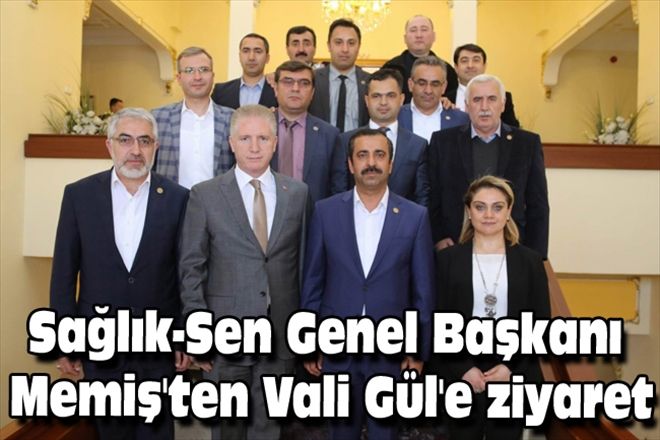 Sağlık-Sen Genel Başkanı Memiş´ten Vali Gül´e ziyaret