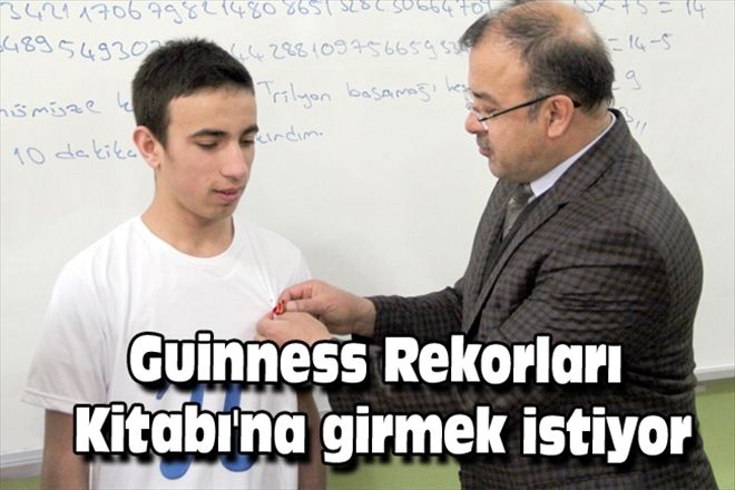 Guinness Rekorları Kitabı´na girmek istiyor