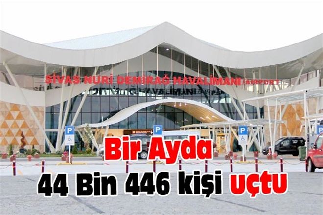 Bir Ayda 44 Bin 446 kişi uçtu