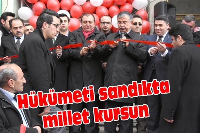 Hükümeti sandıkta millet kursun 