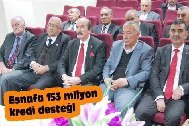 Esnafa 153 milyon kredi desteği