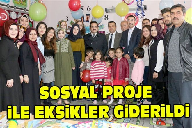 SOSYAL PROJE iLE EKSiKLER GiDERiLDi