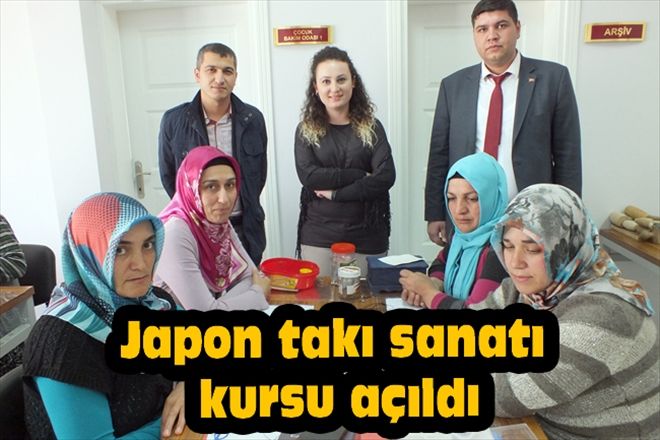 Japon takı sanatı kursu açıldı