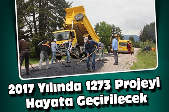 2017 Yılında 1273 Projeyi  Hayata Geçirilecek