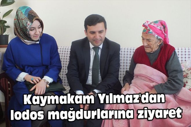 Kaymakam Yılmaz´dan  lodos mağdurlarına ziyaret