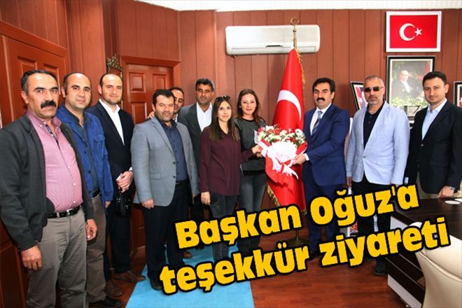 Başkan Oğuz´a teşekkür ziyareti 