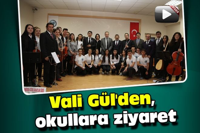 Vali Gül´den, okullara ziyaret