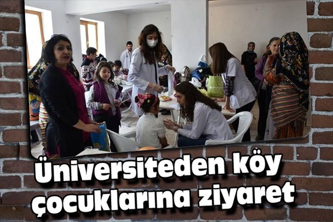 Üniversiteden köy çocuklarına ziyaret
